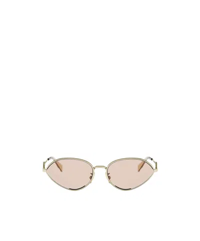 Celine Full Frame Sunglasses In Gold