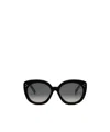 Celine Bold 3 Dots 56mm Butterfly Sunglasses In Gray