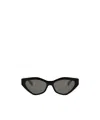 Celine Triomphe 17 56mm Cat Eye Sunglasses In Black