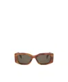 Celine Full Frame Sunglasses In Green