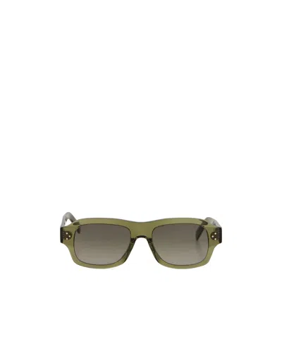 Celine Full Frame Sunglasses In Green