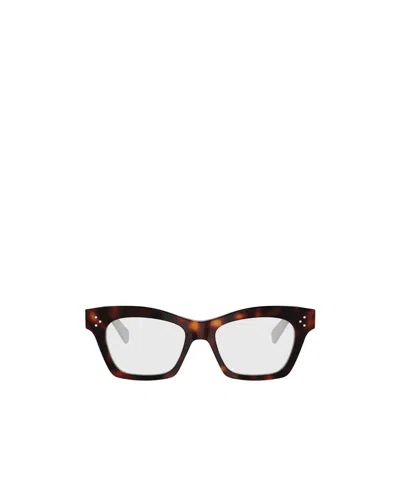 Celine Full-rimmed Plano Lenses In Brown