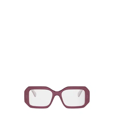 Celine Full-rimmed Plano Lenses In Pink