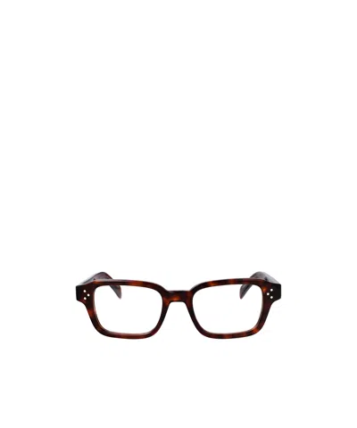 Celine Full-frame Non-prescription Glasses In Brown