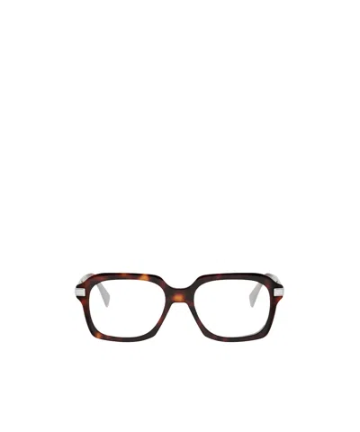Celine Full-frame Non-prescription Glasses In Brown