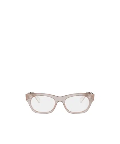Celine Full-frame Plain Glasses In Brown
