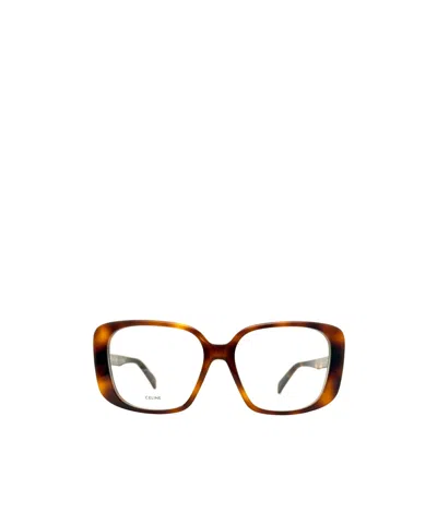 Celine Full-rim Non-prescription Glasses In Brown