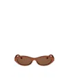 Celine Full-frame Sunglasses In Brown