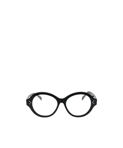 Celine Full-rimmed Glasses In Black