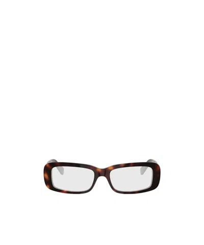 Celine Full-rimmed Plano Lenses In Brown
