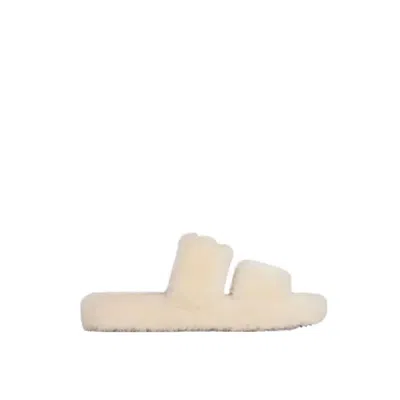 Celine Fur Triomphe Shearling Slides Women