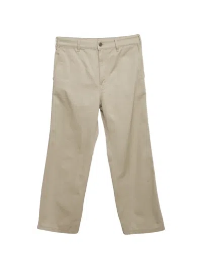 Pre-owned Celine Gabardine Chino Trousers In Neutral