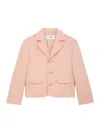 Celine Garance Jacket In Wool Natté In Nude & Neutrals