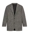Celine Ivory And Black Wool Jacket In Gray