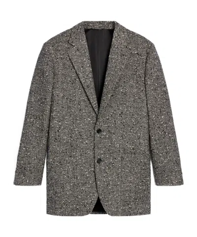 CELINE GARÇON JACKET IN HERRINGBONE WOOL NATTÉ