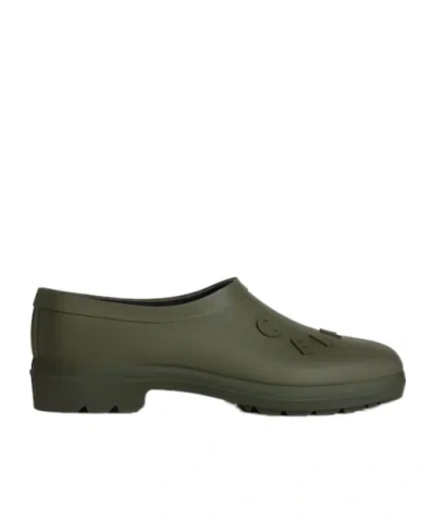 Celine Garden Clog In Natural Rubber In Brown