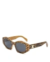 Celine Triomphe 55mm Oval Sunglasses In Brown/gray Solid