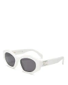 Celine Triomphe Cl40238u 25a In Ivory/gray Solid
