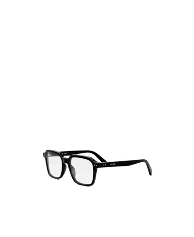 Celine Geometric Flat Mirror In Black