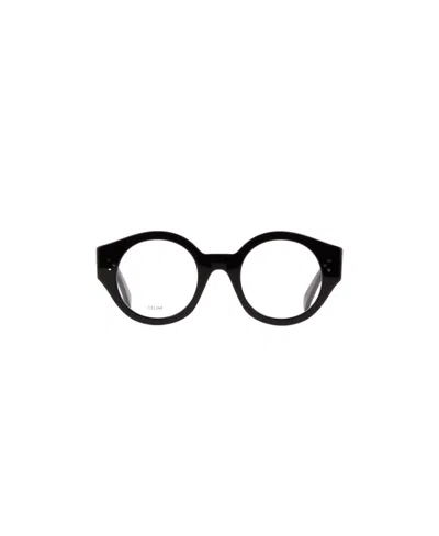 Celine Geometric Frame Flat Mirror In Black