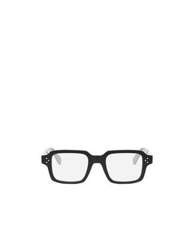 Celine Geometric Frame Flat Mirror In Black