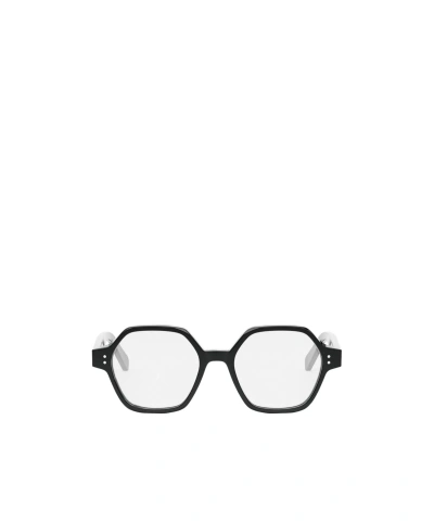 Celine Geometric Frame Flat Mirror In Black