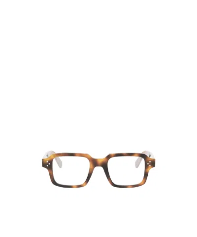Celine Geometric Frame Flat Mirror In Brown
