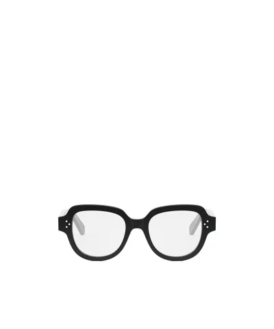 Celine Geometric Frame Flat Mirror In Black