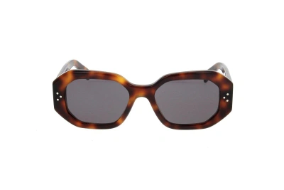 Celine Geometric Frame Sunglasses In 53a