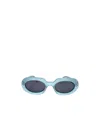 Celine Geometric Frame Sunglasses In Blue