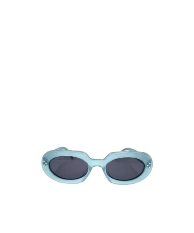 Celine Geometric Frame Sunglasses In Blue