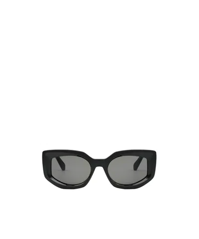 Celine Geometric Frame Sunglasses In Gray