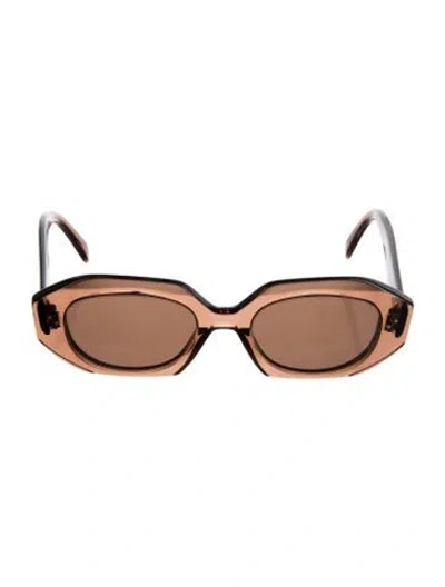 Pre-owned Celine Geometric Oversize Sunglasses In Pink