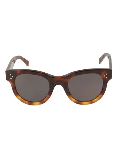 Celine Geometric Sunglasses In Black