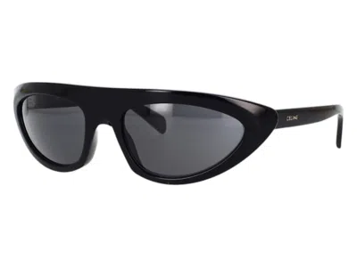 Pre-owned Celine Geometric Sunglasses In Black (cl40261i 01a)