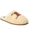 Celine Georgia Shearling Mule In Brown