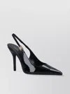 Celine Glossy Pointed Stiletto Heel Pumps In Black