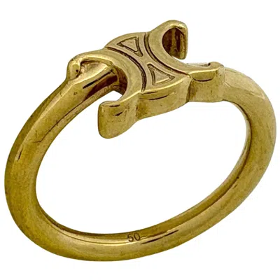 Pre-owned Celine Gold Band Ring ()