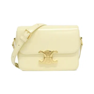 Pre-owned Celine Gold Leather Shoulder Bag ()
