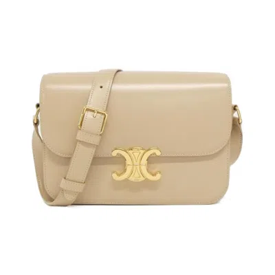 Pre-owned Celine Gold Leather Shoulder Bag ()