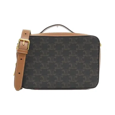 Pre-owned Celine Gold Leather Shoulder Bag ()