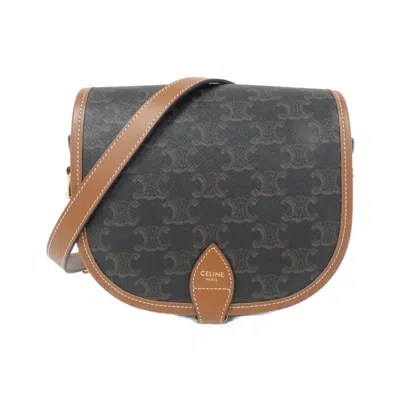 Pre-owned Celine Gold Leather Shoulder Bag ()