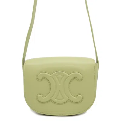Pre-owned Celine Gold Leather Shoulder Bag ()
