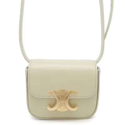 Pre-owned Celine Gold Leather Shoulder Bag ()