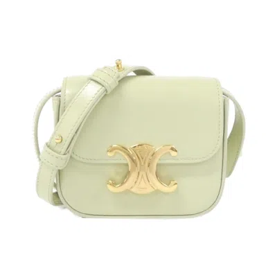 Pre-owned Celine Gold Leather Shoulder Bag ()