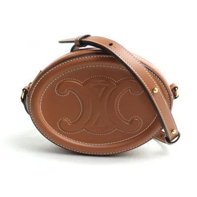 Pre-owned Celine Gold Leather Shoulder Bag ()