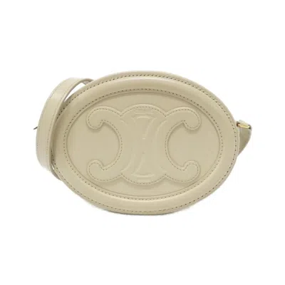 Pre-owned Celine Gold Leather Shoulder Bag ()