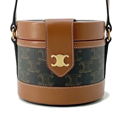 Pre-owned Celine Gold Pvc Leather Shoulder Bag ()
