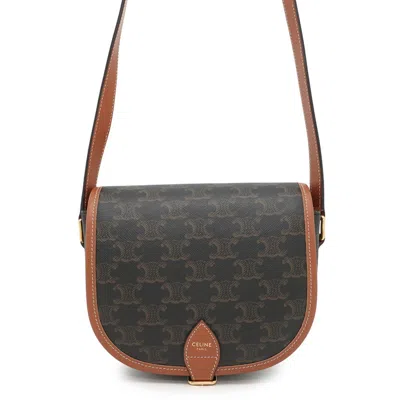 Pre-owned Celine Gold Pvc Leather Shoulder Bag ()