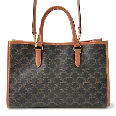 Pre-owned Celine Gold Pvc Leather Tote Bag ()